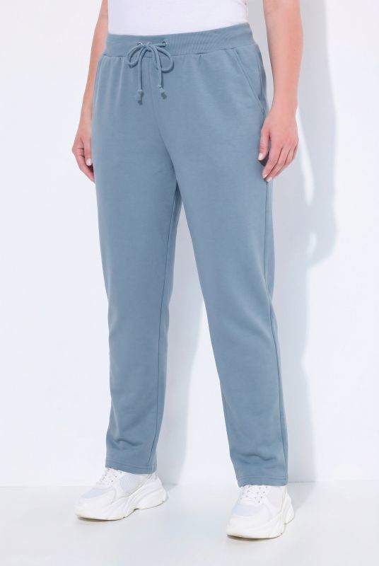 Basic Drawstring Elastic Waist Cotton Blend Joggers