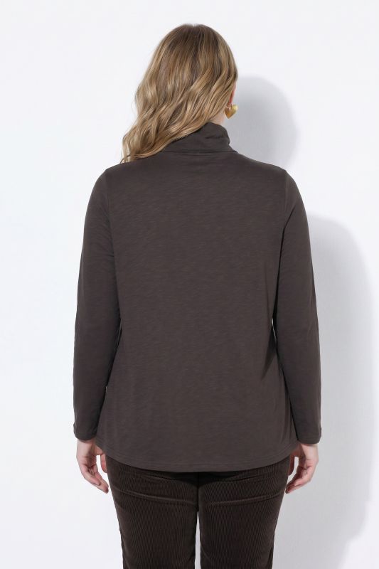 Cotton Knit Slim Fit Turtleneck