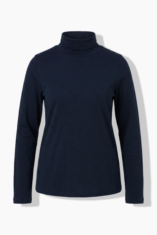 Cotton Knit Slim Fit Turtleneck