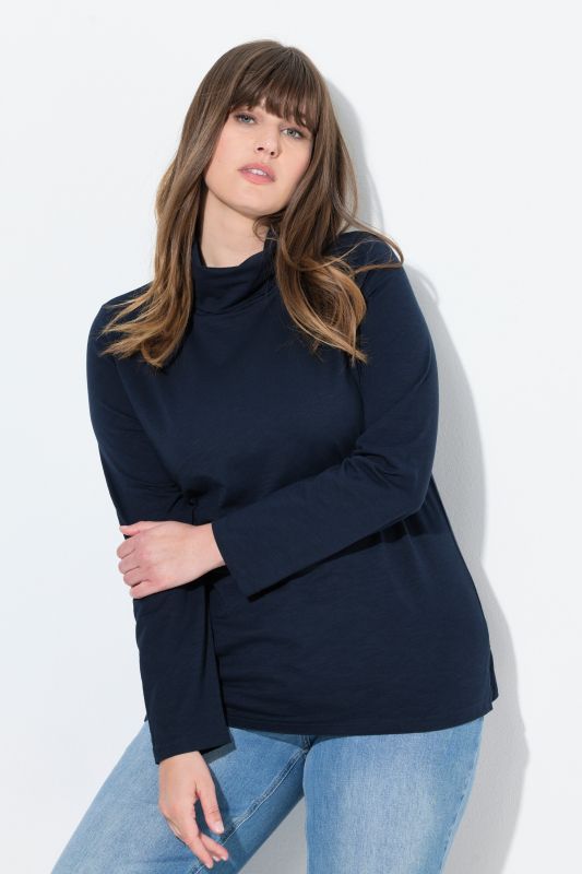 Cotton Knit Slim Fit Turtleneck