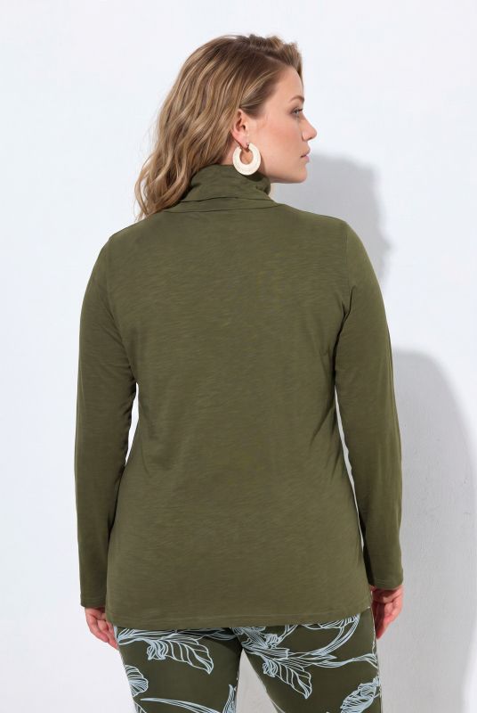 Cotton Knit Slim Fit Turtleneck