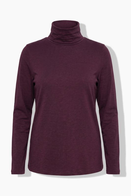 Cotton Knit Slim Fit Turtleneck