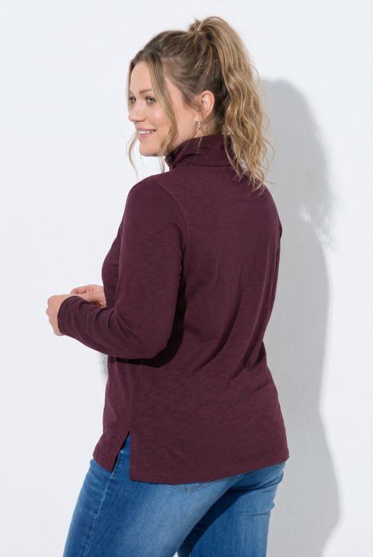Cotton Knit Slim Fit Turtleneck