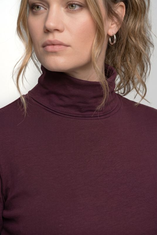 Cotton Knit Slim Fit Turtleneck