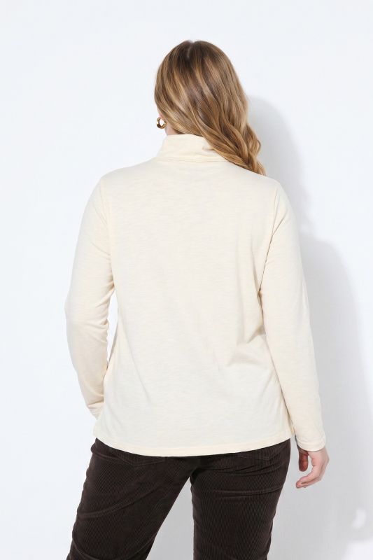 Cotton Knit Slim Fit Turtleneck