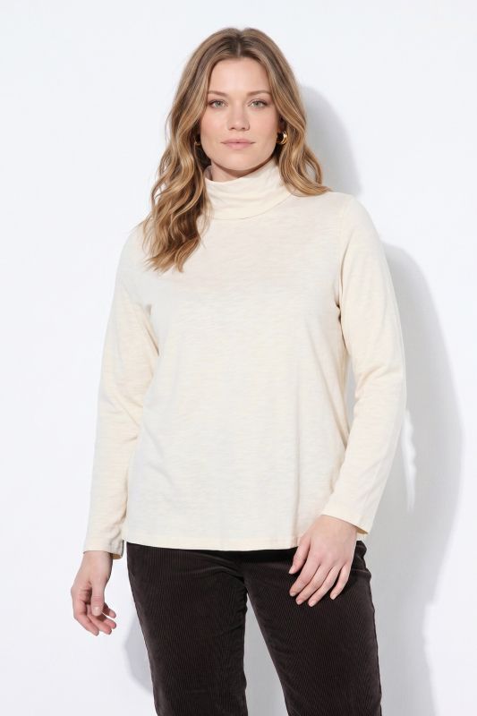 Cotton Knit Slim Fit Turtleneck
