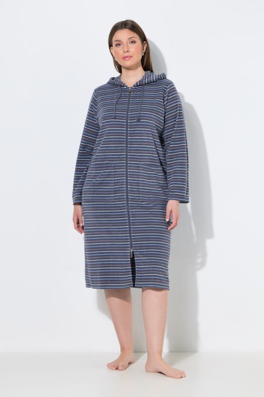 Striped Terrycloth Bathrobe