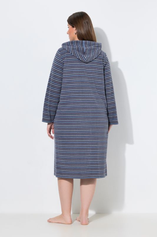 Striped Terrycloth Bathrobe