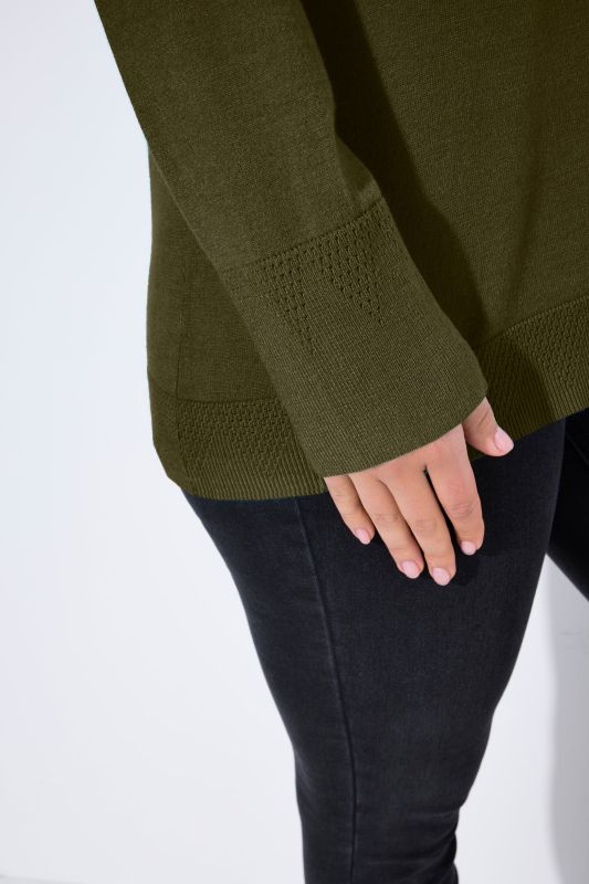 Long Sleeves Mock Turtleneck Sweater