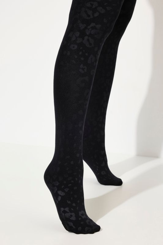 Thermal Leopard Print Tights