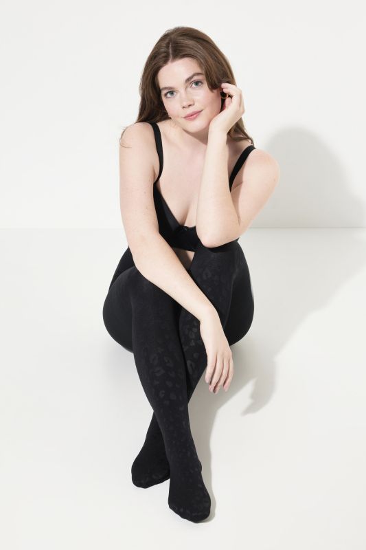Thermal Leopard Print Tights
