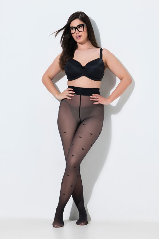 Heart Print Stockings