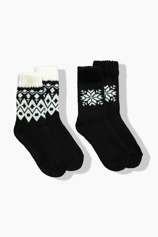 2 Pack Alpine Pattern Socks