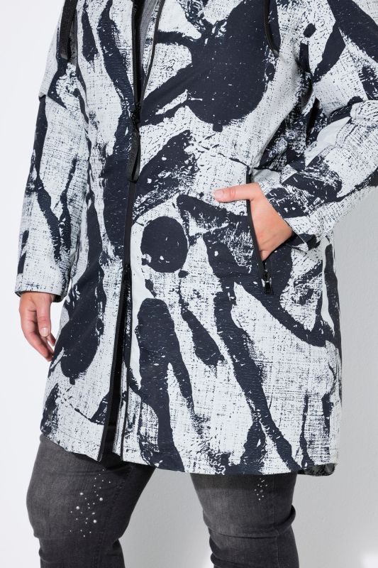 Abstract Printed HYPRAR Triple Function Coat