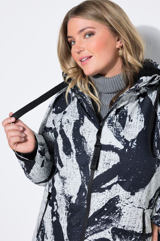Abstract Printed HYPRAR Triple Function Coat