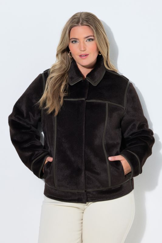 Reversible Faux Fur Jacket