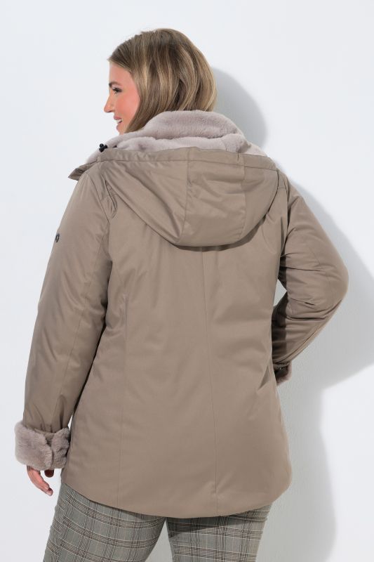 HYPRAR Faux Fur Lined Waterproof Jacket
