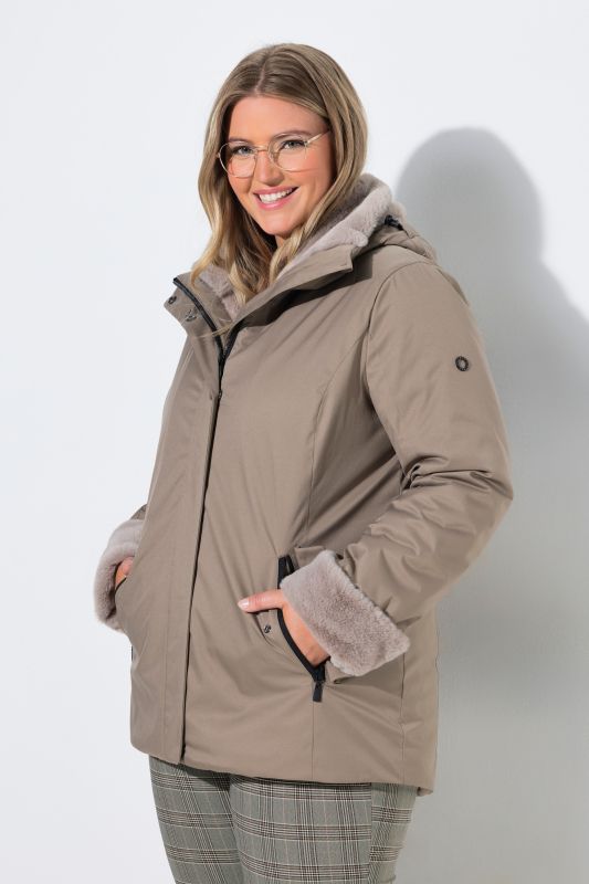 HYPRAR Faux Fur Lined Waterproof Jacket