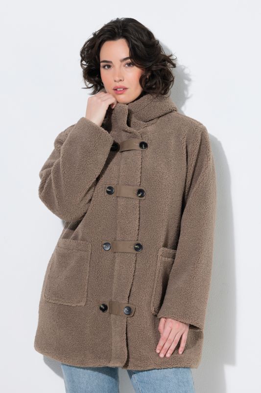 Toggle Button Teddy Fleece Jacket