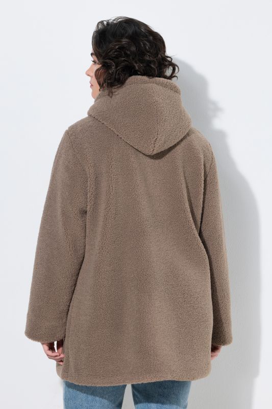Toggle Button Teddy Fleece Jacket