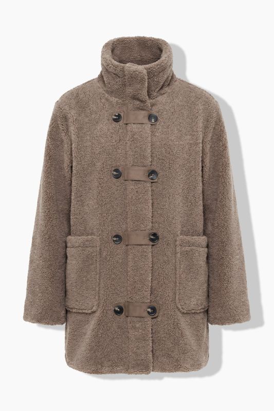 Toggle Button Teddy Fleece Jacket