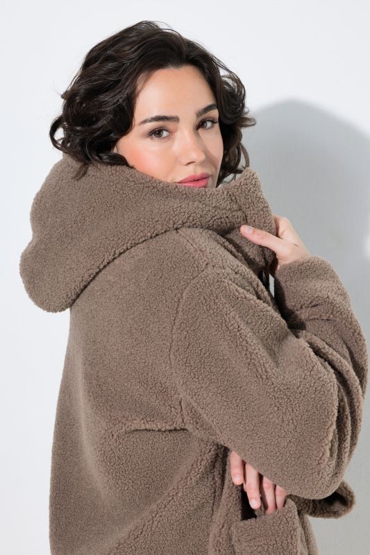 Toggle Button Teddy Fleece Jacket