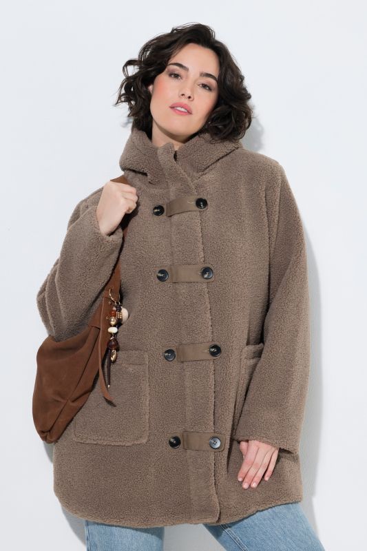 Toggle Button Teddy Fleece Jacket