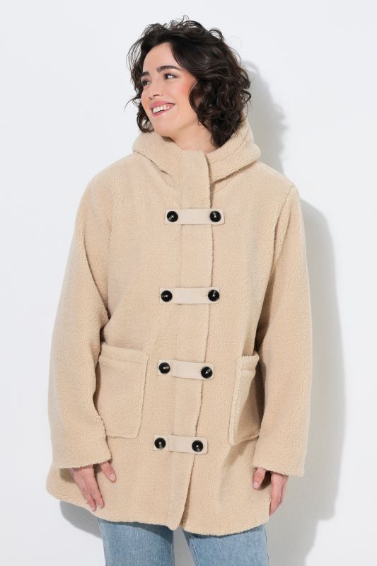 Toggle Button Teddy Fleece Jacket