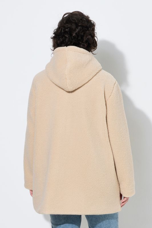Toggle Button Teddy Fleece Jacket