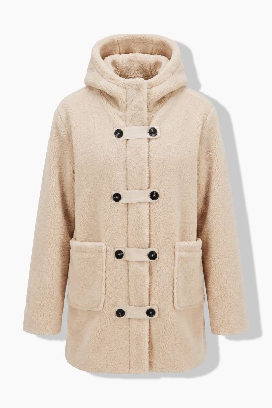 Toggle Button Teddy Fleece Jacket