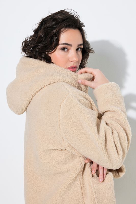Toggle Button Teddy Fleece Jacket