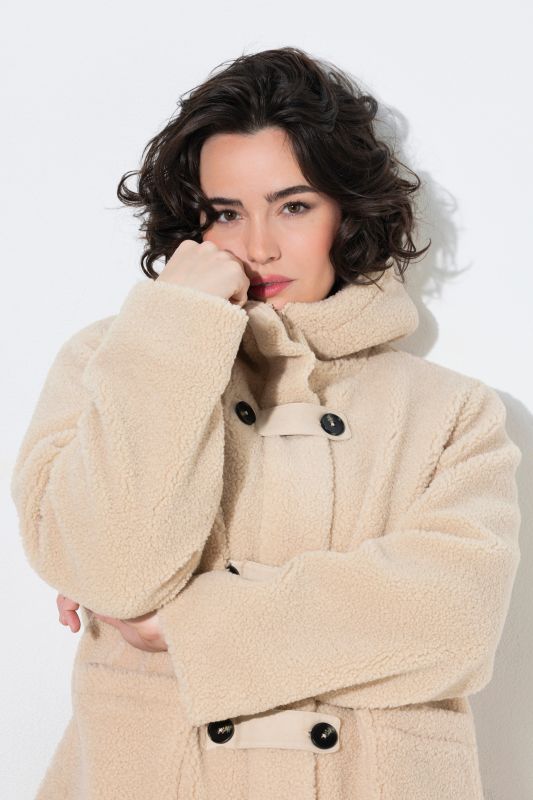 Toggle Button Teddy Fleece Jacket