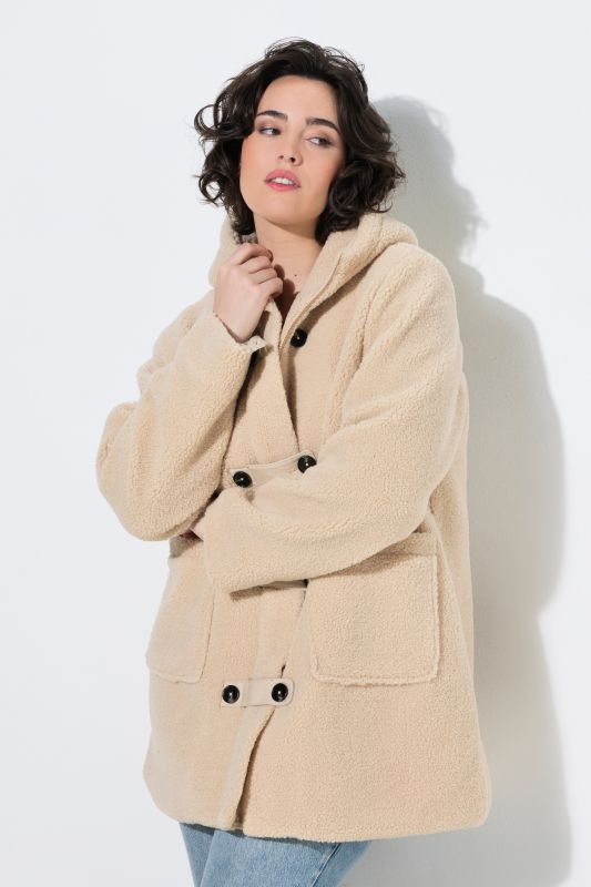 Toggle Button Teddy Fleece Jacket