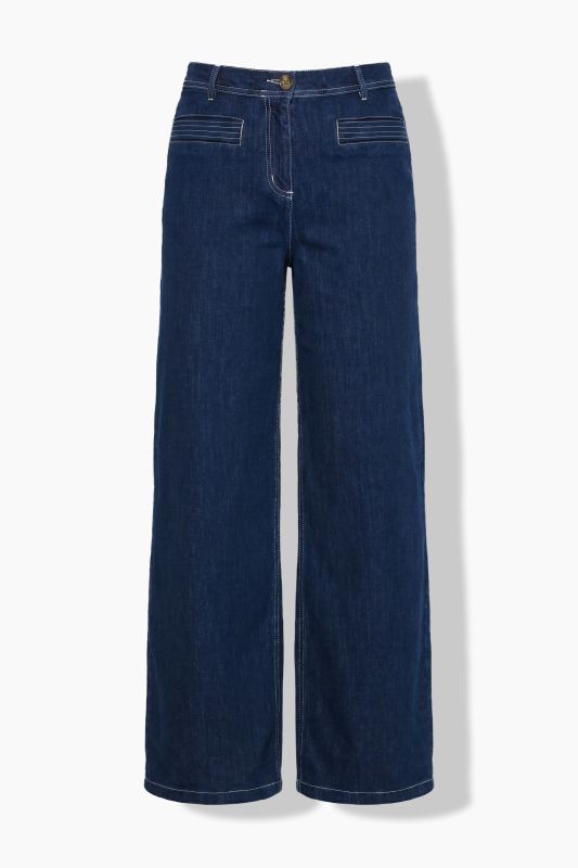 Eco Cotton Stretch Fit Wide-Leg Jeans