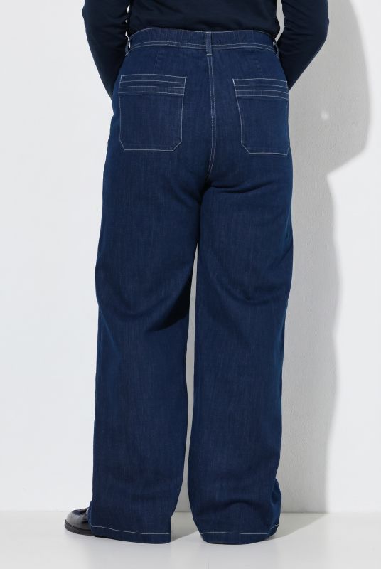 Eco Cotton Stretch Fit Wide-Leg Jeans