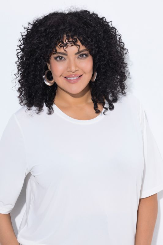 Asymmetric Lace Trim Short Sleeve Tee