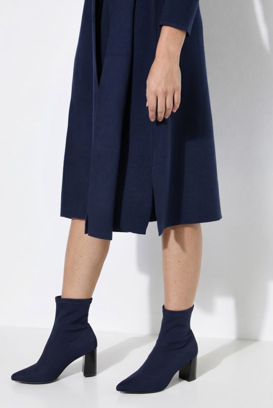 Asymmetric Ribbon Tie Long Sleeve Sweater Dress