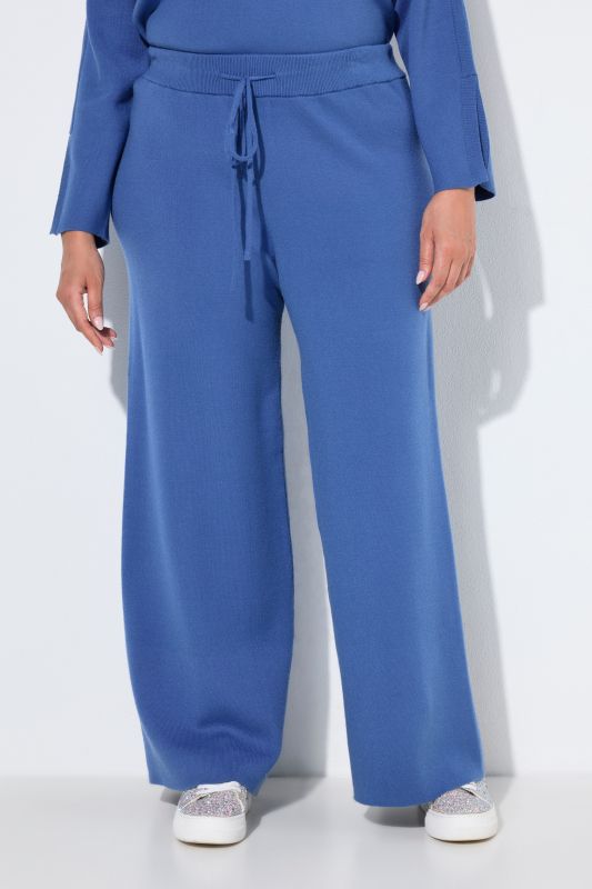 Fine Knit Drawstring Waist Pants