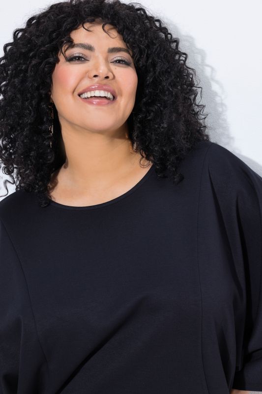 Batwing Sleeve Princess Seam Sweatshirt