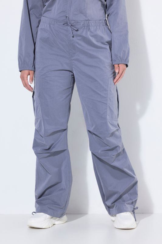 Drawstring Waist Shaped Knee Cargo Pants