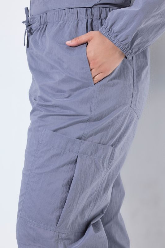 Drawstring Waist Shaped Knee Cargo Pants