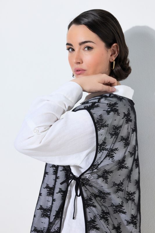 Sheer Lace Vest