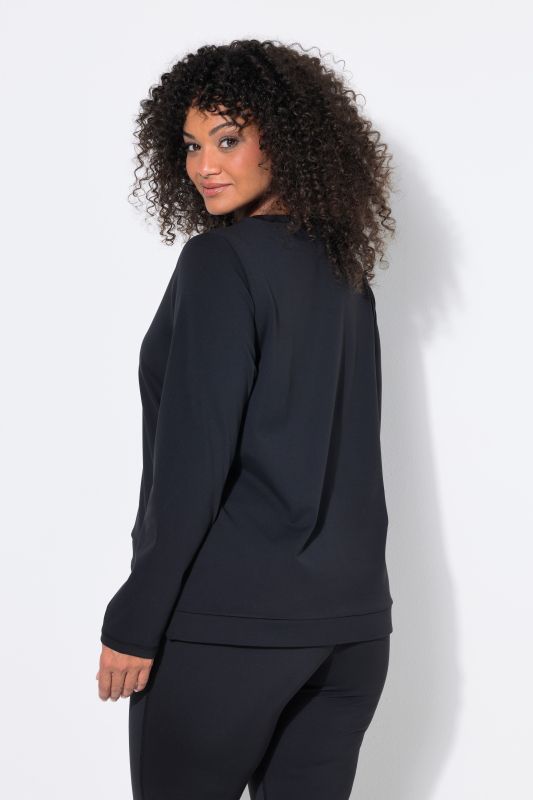 Wrap Look Long Sleeve Yoga Tee