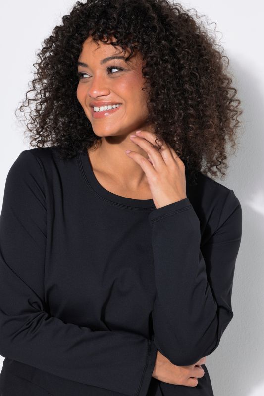 Wrap Look Long Sleeve Yoga Tee
