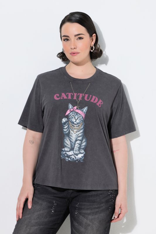 Cattitude Short Sleeve Graphic Tee