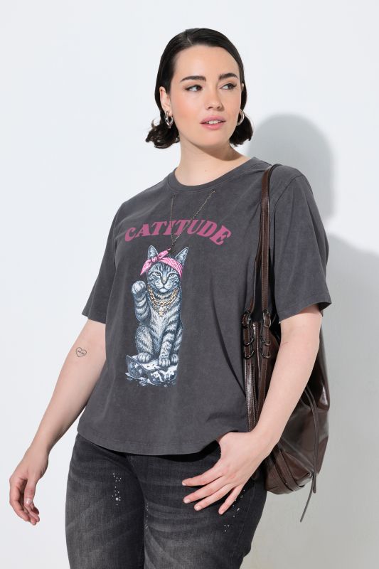 Cattitude Short Sleeve Graphic Tee