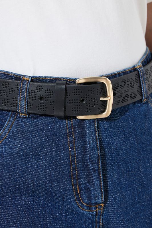 Leather belt