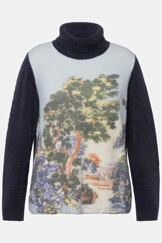 Landscape Design Turtleneck Sweater