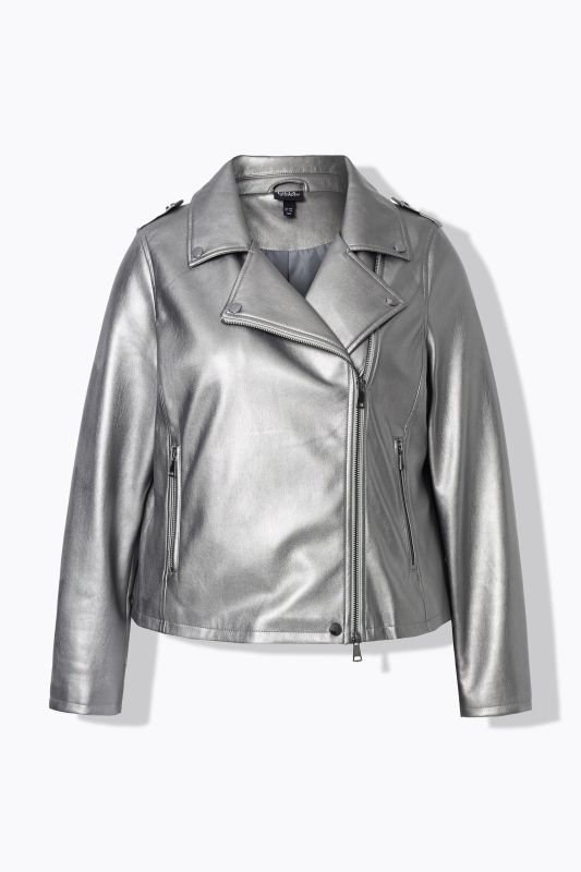 Metallic Biker Jacket
