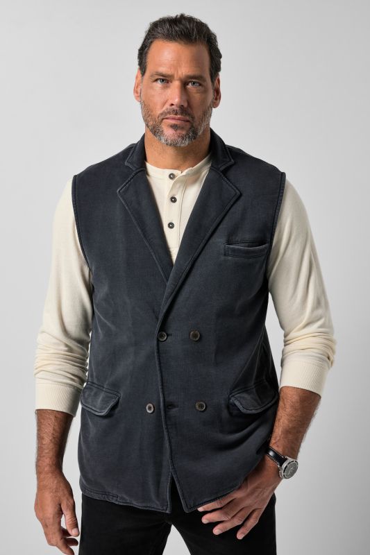 Sweat fabric gilet
